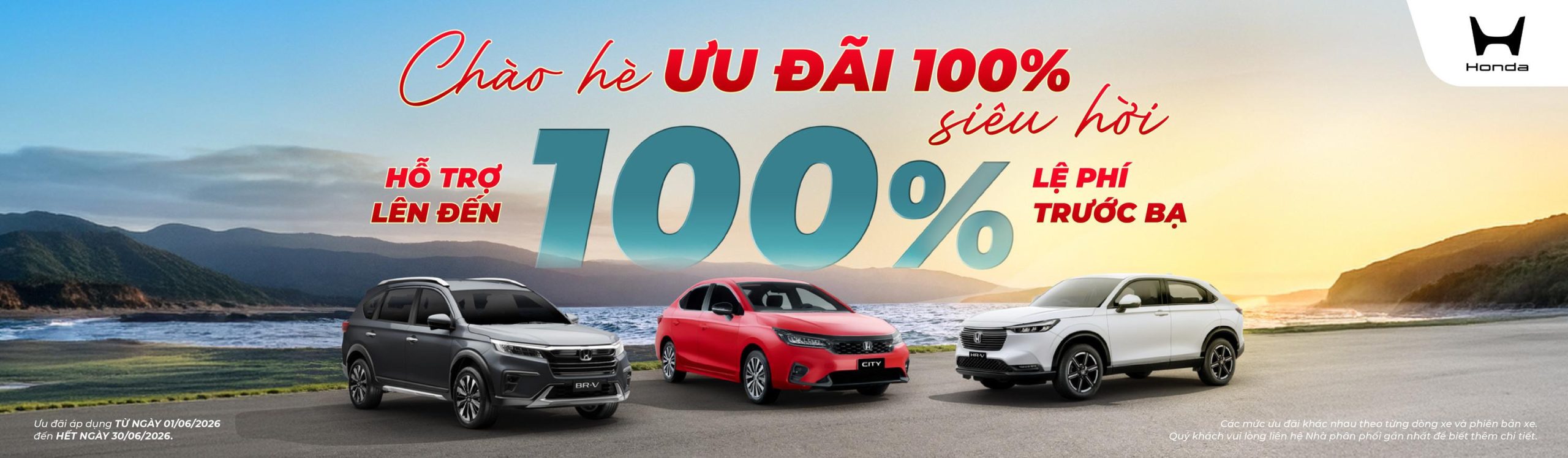 Honda City Khuyến Mãi 100% Lệ Phí Trước Bạ Tháng 6/2026 – Giá Chỉ Từ 512 Triệu Đồng
